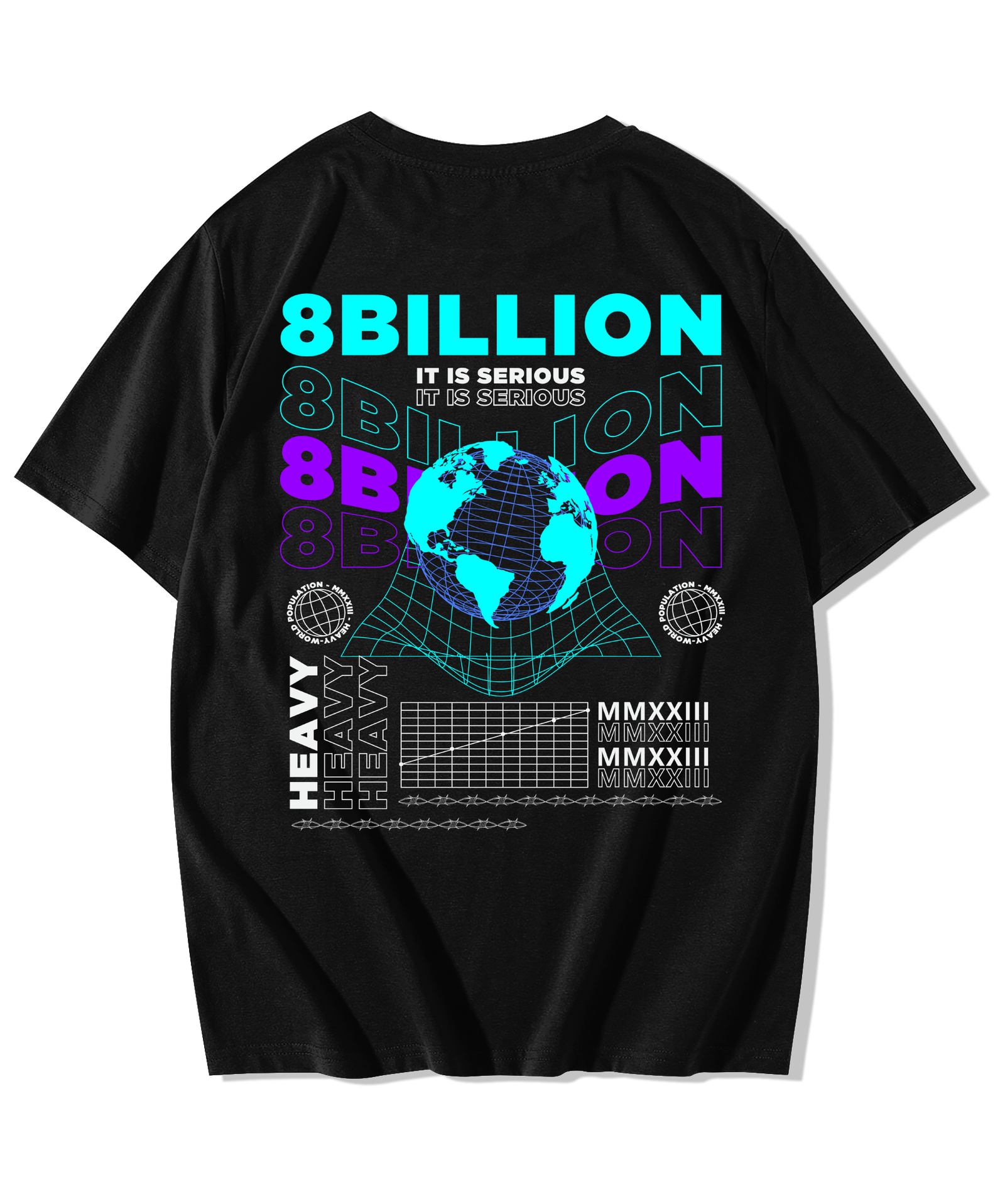 Alfaq 8 Billion Oversized T-Shirt - Alfaq